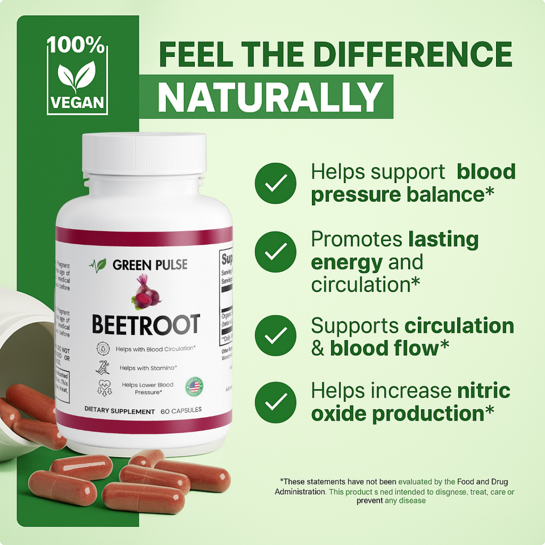 Increase Blood Circulation in 7 Days with Beetroot Capsules