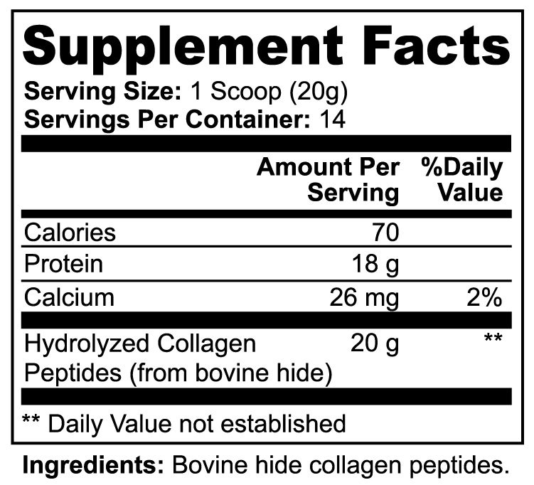 Strengthen Skin, Hair, and Joints in 2 Weeks with Grass-Fed Hydrolyzed Collagen Peptides Powder