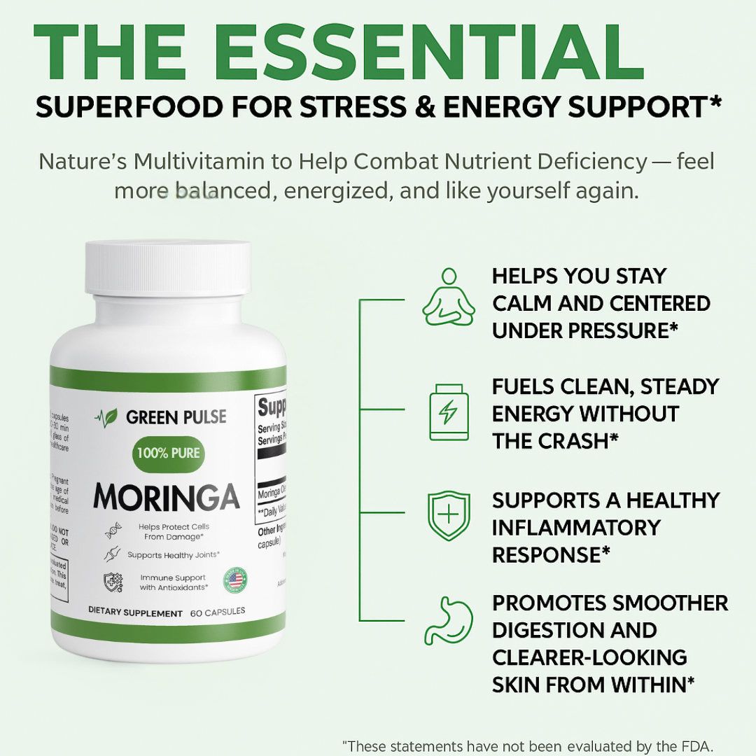 Feel 15 Years Younger in One Week Starting Today with 100% Pure Moringa