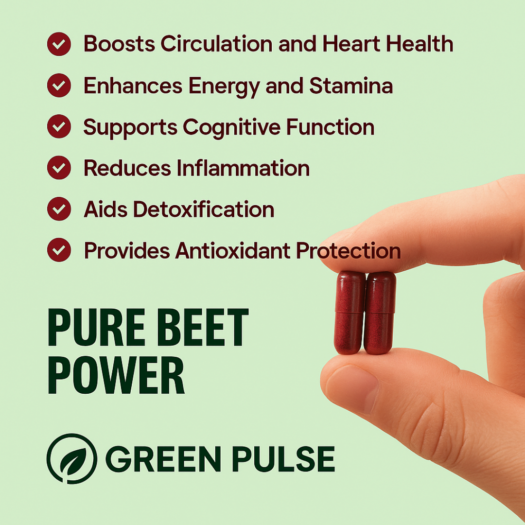 Increase Blood Circulation in 7 Days with Beetroot Capsules
