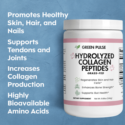 Strengthen Skin, Hair, and Joints in 2 Weeks with Grass-Fed Hydrolyzed Collagen Peptides Powder